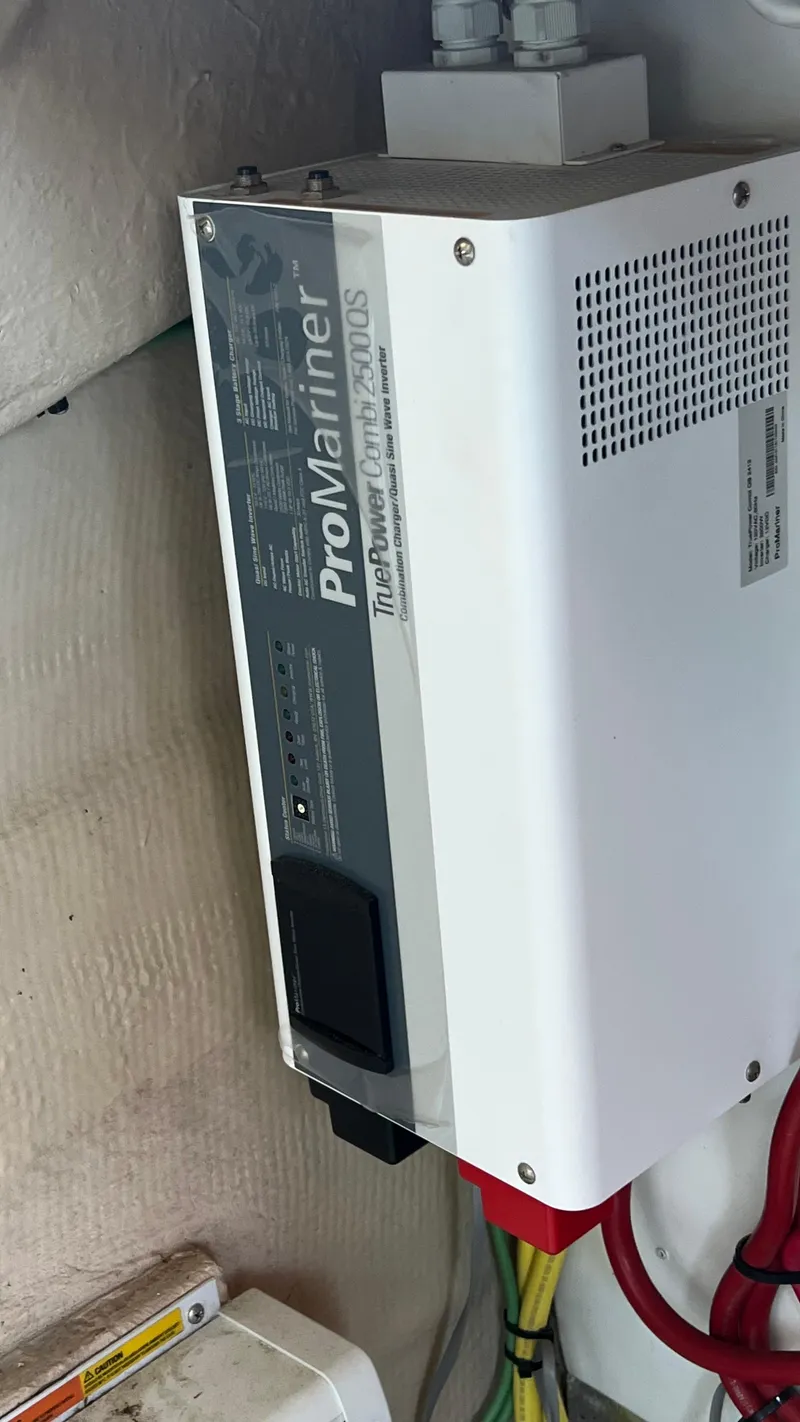 Slide: The Image of ProMariner TruePower Combi 2500QS installed in 2014 Ranger Tugs R29S boat. - 45