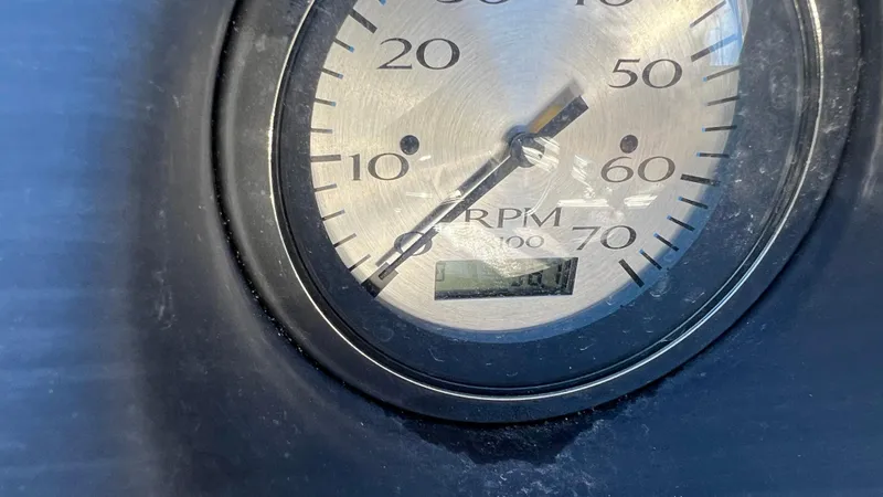 Slide: The Image of Close-up of 2021 Bennington S20 RPM gauge. - 15