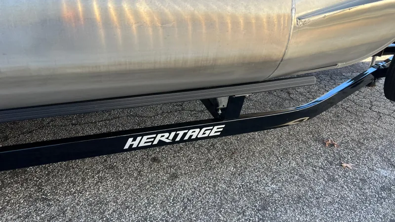 Slide: The Image of 2021 Bennington S20 boat on Heritage trailer. - 20