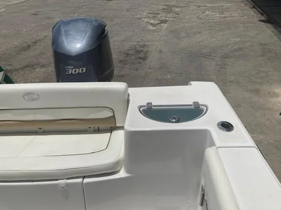 Slide: The Image of 2014 Sportsman Heritage 251 Center Console boat with Yamaha 300 outboard motor. - 8