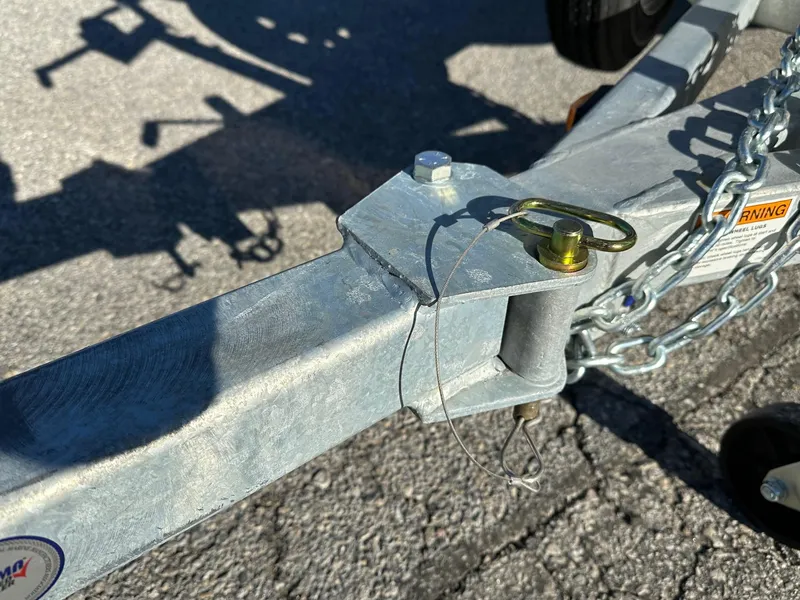 Slide: The Image of Trailer hitch of 2025 Smoker Craft 16 Angler Patriot SC fishing boat. - 9