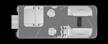 Slide: The Image of 2025 Bennington 20 SSB SwingBack Tritoon layout with Yamaha VF-150 VMax SHO. - 26