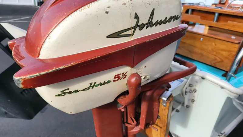 Slide: The Image of 1968 Boston Whaler 16 Sakonnet with Johnson Sea-Horse 5½ HP outboard motor. - 19