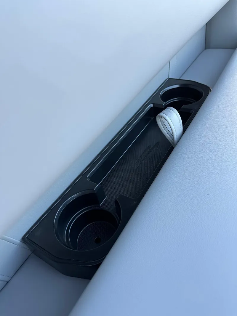 Slide: The Image of Cup holder in Bennington 188 SLJ boat, model year 2026, with sleek interior design. - 36