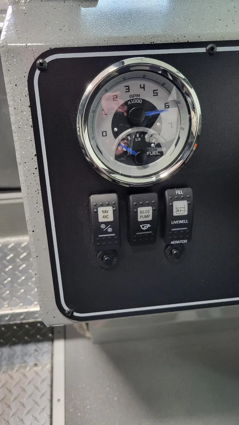 Slide: The Image of Control panel of 2025 Smoker Craft Phantom 20 X2 offshore boat. - 24