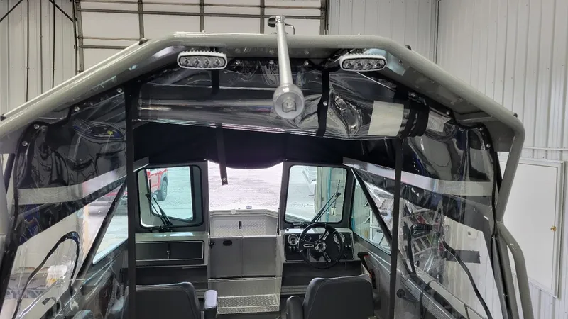 Slide: The Image of 2025 Smoker Craft Phantom 20 X2 offshore boat interior with Yamaha Vmax 250 SHO engine. - 6