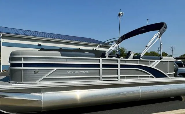 Slide: The Image of 2024 Bennington 22 SSR boat interior with luxurious seating. - 3