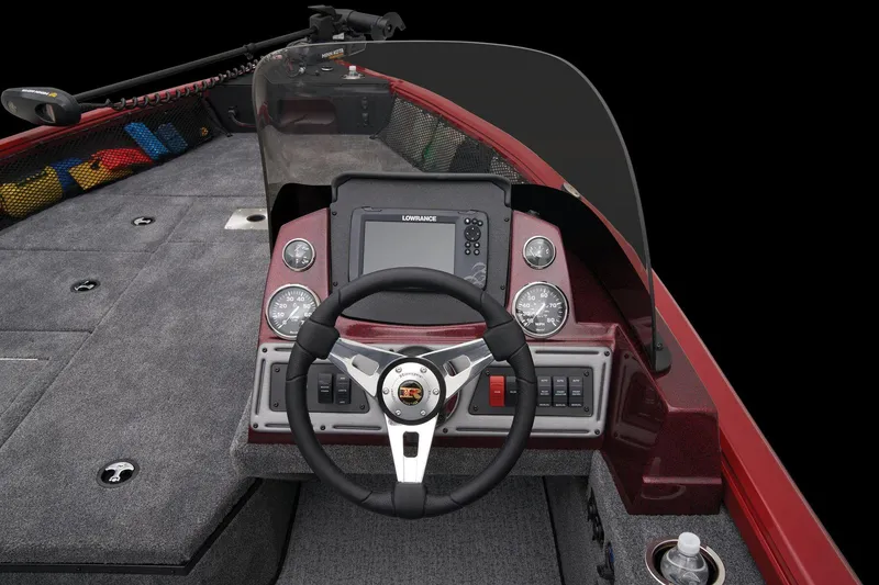 Slide: The Image of 2024 Ranger VS1682SC Angler boat dashboard with steering wheel and navigation system. - 29