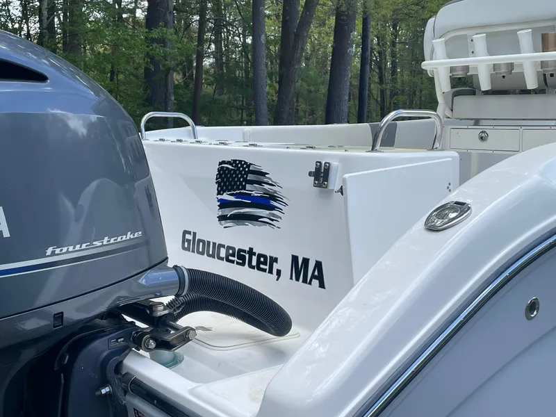 Slide: The Image of 2017 Century 2600 CC boat with Yamaha outboard motor in Gloucester, MA. - 3