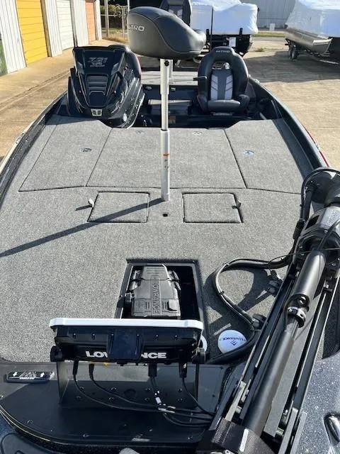 Slide: The Image of 2024 Nitro Z21 XL Pro fishing boat with advanced electronics and spacious deck. - 3