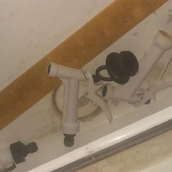 Slide: The Image of Close-up of the 2017 NauticStar 231 Coastal boat's deck fittings and accessories. - 18