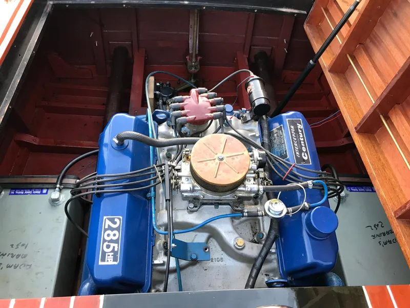 Slide: The Image of 1966 Century Arabian engine with blue components and visible wiring. - 15