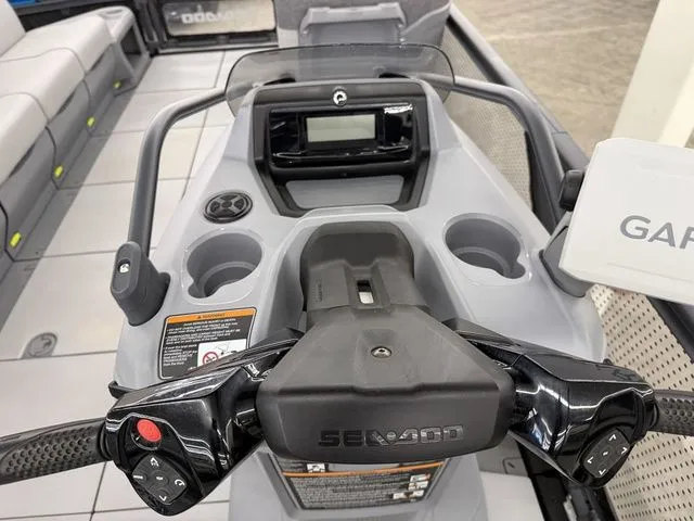 Slide: The Image of 2023 Sea-Doo Switch Cruise 21 dashboard with Garmin display. - 9
