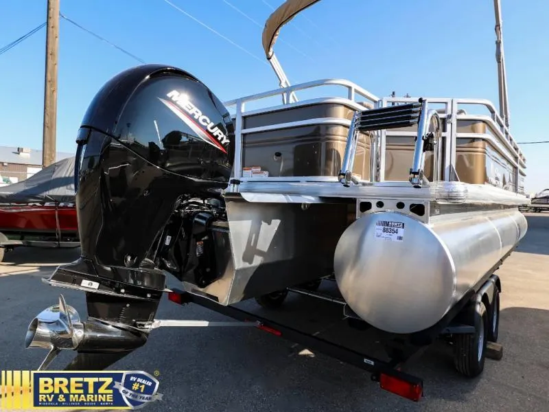 Slide: The Image of 2024 Sportfish 22 XP3 pontoon boat with Mercury outboard motor at Bretz RV & Marine. - 10