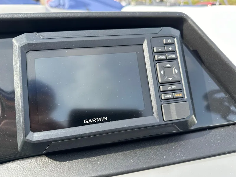 Slide: The Image of Garmin navigation system on 2024 Bennington 20 SSR Quad Bench boat. - 10
