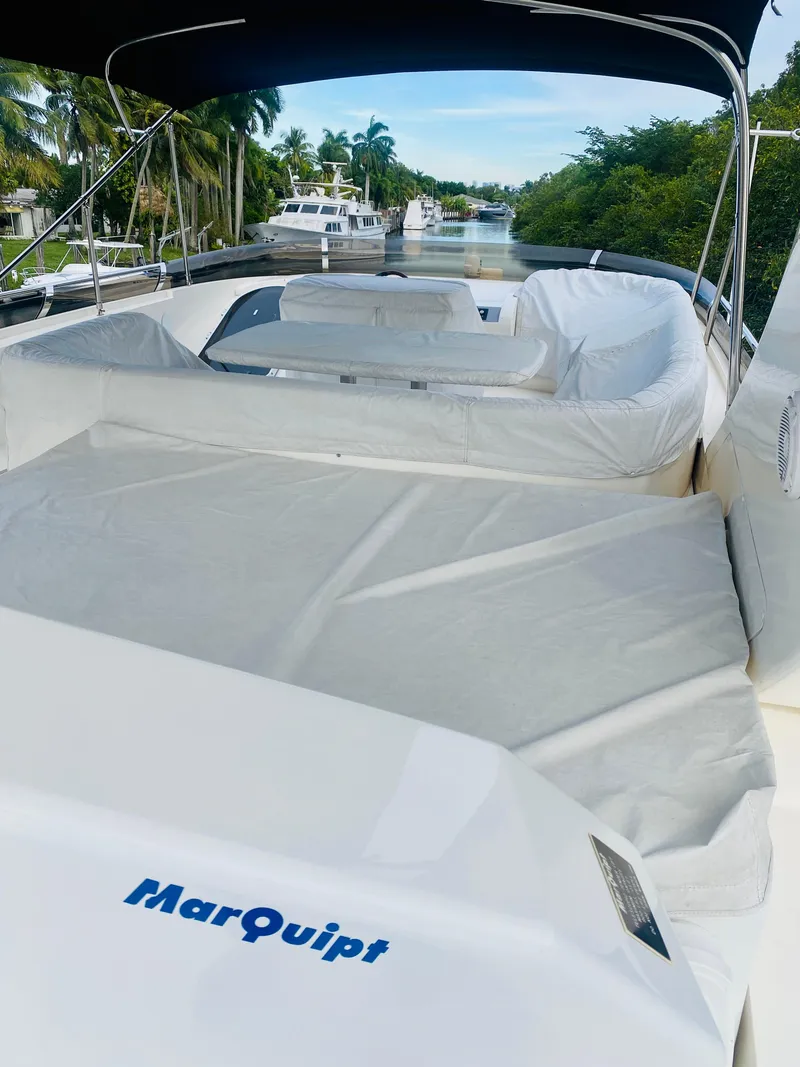 Slide: The Image of 2006 Viking Sport Cruisers 70 Motor Yacht deck with MarQuipt equipment. - 25