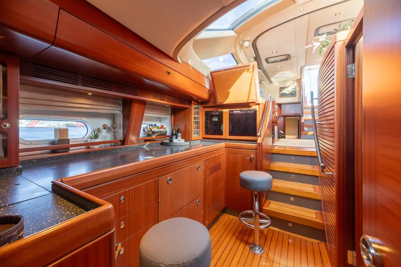 Slide: The Image of Luxurious interior of 2011 Alia Yachts Warwick 82 LK with wooden cabinetry and modern amenities. - 24