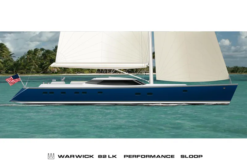 Slide: The Image of 2011 Alia Yachts Warwick 82 LK performance sloop sailing in tropical waters. - 48