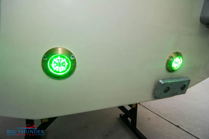 Slide: The Image of 2024 Chris-Craft CALYPSO 35 CP with green underwater lights. - 11