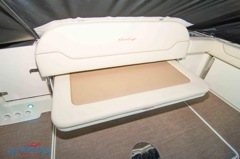 Slide: The Image of 2024 Chris-Craft CALYPSO 35 CP boat interior seating area. - 20