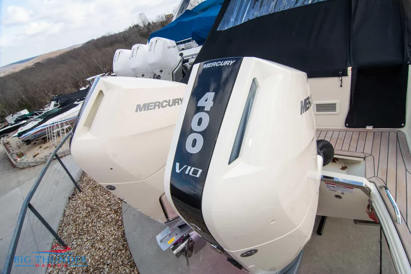 Slide: The Image of 2024 Chris-Craft CALYPSO 35 CP with twin Mercury 400 V10 outboard engines. - 7