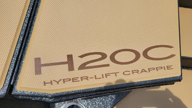 Slide: The Image of 2025 Xpress H20C Hyper-Lift Crappie boat deck detail. - 7