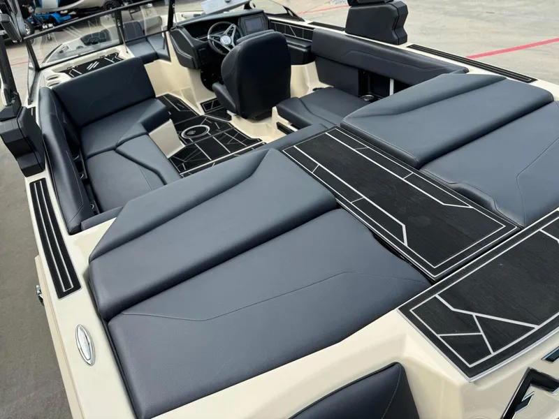 Slide: The Image of 2024 ATX Surf Boats 22 Type-S interior with sleek seating and modern design. - 14