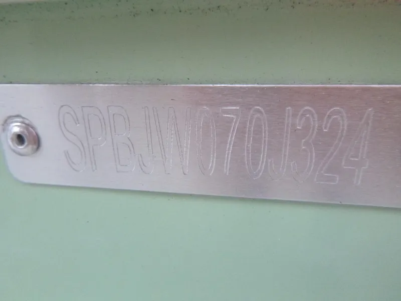 Slide: The Image of 2024 Sea Pro 222 Center Console HIN plate. - 22