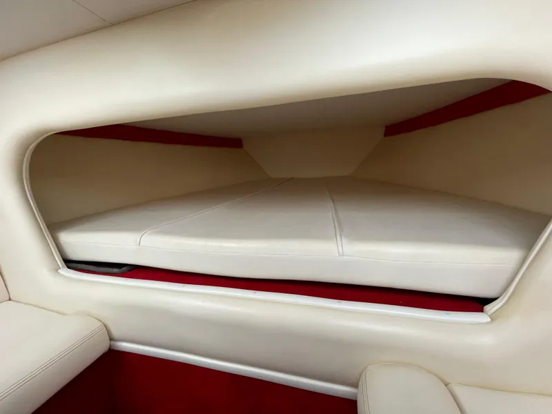 Slide: The Image of 2007 Donzi 38 ZR cabin interior with white and red upholstery. - 20