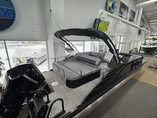 Slide: The Image of Interior of 2024 Bennington 25 LTSB boat with accessories and documents. - 5