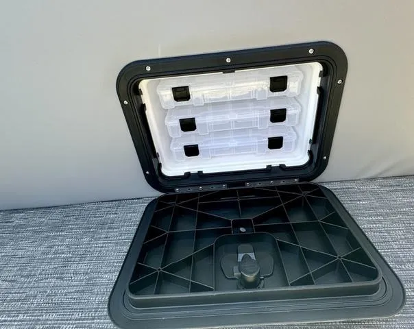 Slide: The Image of Storage compartment in 2024 Bennington 20 SVF boat. - 20