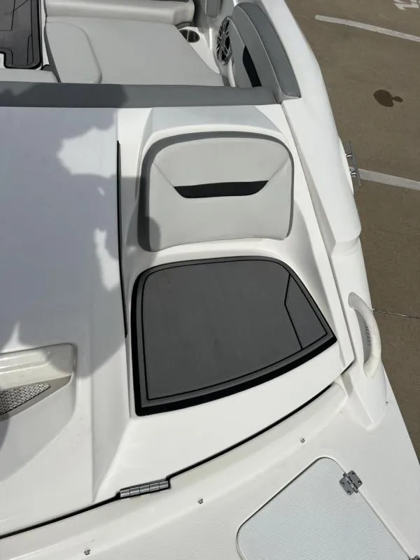 Slide: The Image of 2023 Hurricane SS205-IO 4.5 MPI boat interior, featuring sleek seating and modern design elements. - 10