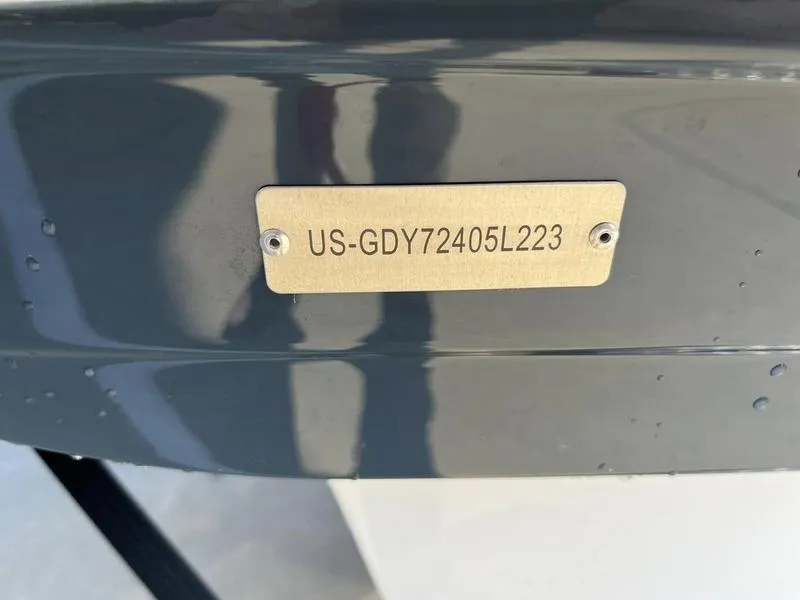 Slide: The Image of 2023 Hurricane SS205-OB boat hull identification number (HIN) plate. - 22