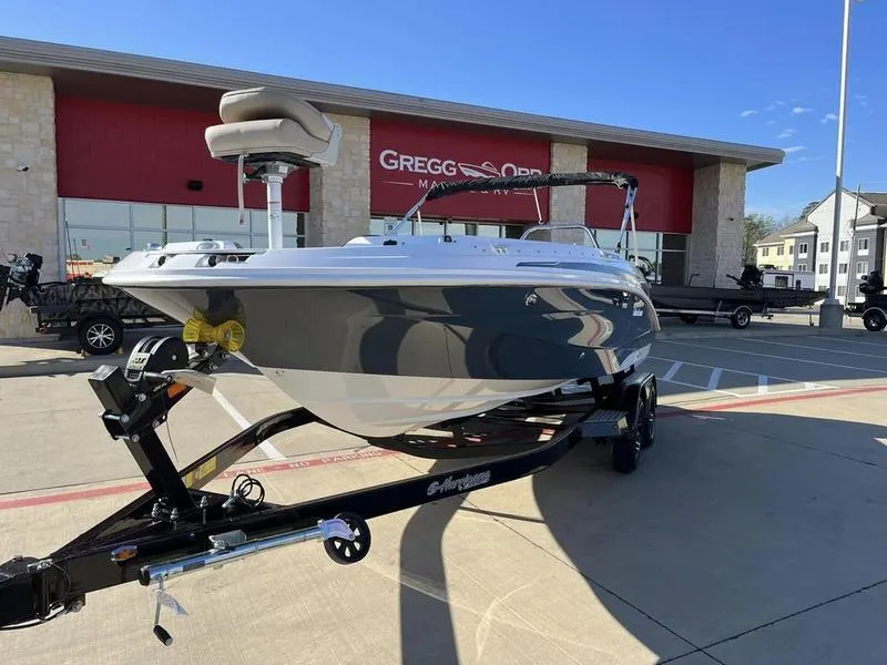 Slide: The Image of 2023 Hurricane SS205-OB boat on trailer at dealership, Gregg Orr Marine. - 3