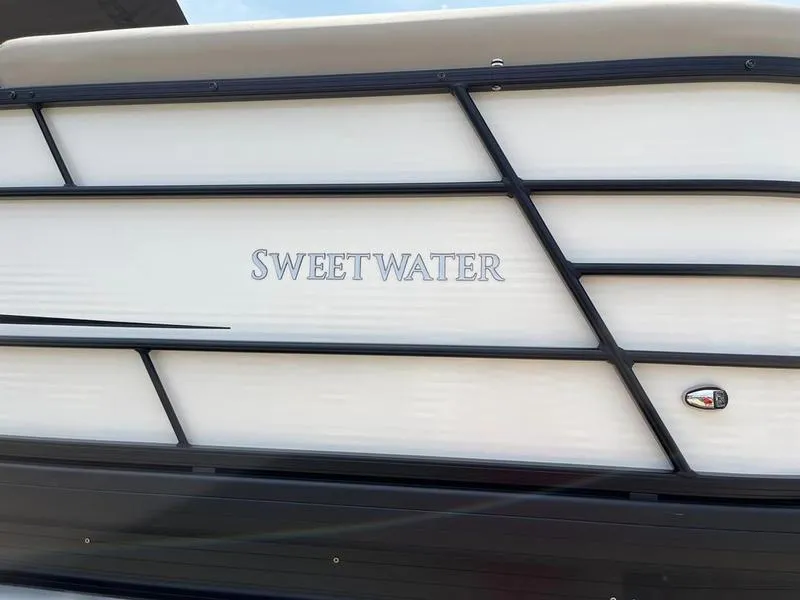 Slide: The Image of 2023 Godfrey Sweetwater 2286SB pontoon boat side view. - 3