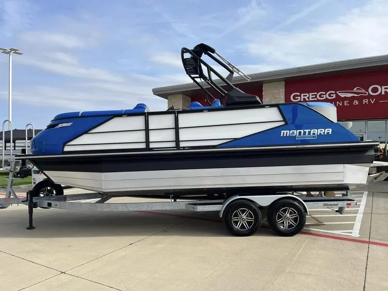 Slide: The Image of 2023 Montara Surf Boss boat on a trailer at Gregg Orr Marine & RV dealership. - 7