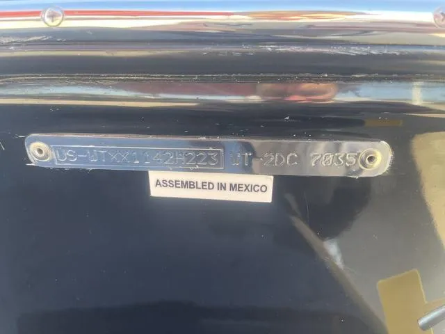 Slide: The Image of 2023 Heyday WT-2DC boat identification plate, assembled in Mexico. - 13