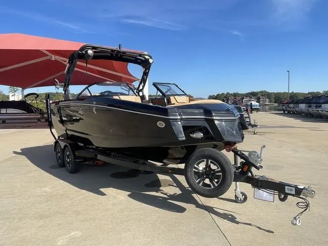 Slide: The Image of 2023 Heyday WT-2DC boat on a trailer under a red canopy. - 3
