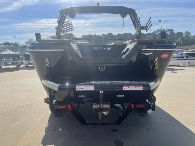 Slide: The Image of 2023 Heyday WT-2DC boat rear view at marina. - 4