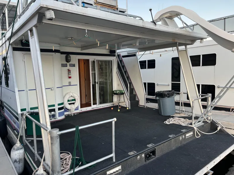 Slide: The Image of Custom 1998 Escalante share #8 houseboat with spacious deck and slide. - 20