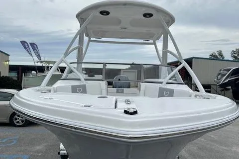 Slide: The Image of 2024 Sea Fox 228 Traveler boat with T-top and spacious seating. - 11