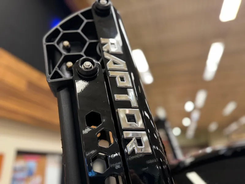 Slide: The Image of Close-up of 2024 Nitro Z21 XL Raptor bracket with hexagonal design. - 5