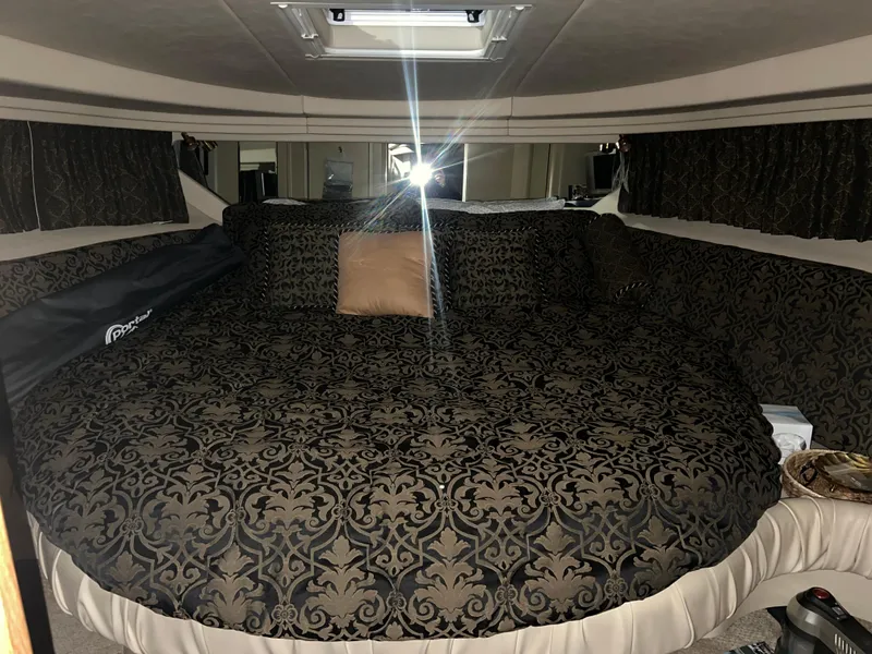 Slide: The Image of Luxurious cabin interior of a 1999 Sea Ray 380 Sundancer yacht. - 10