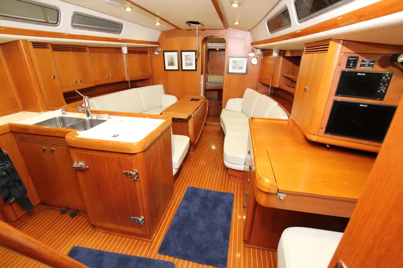 Slide: The Image of Saloon from companionway - 25