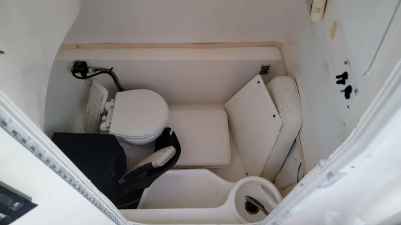 Slide: The Image of Compact marine bathroom in 2010 Sea Fox 286 Commander boat. - 10