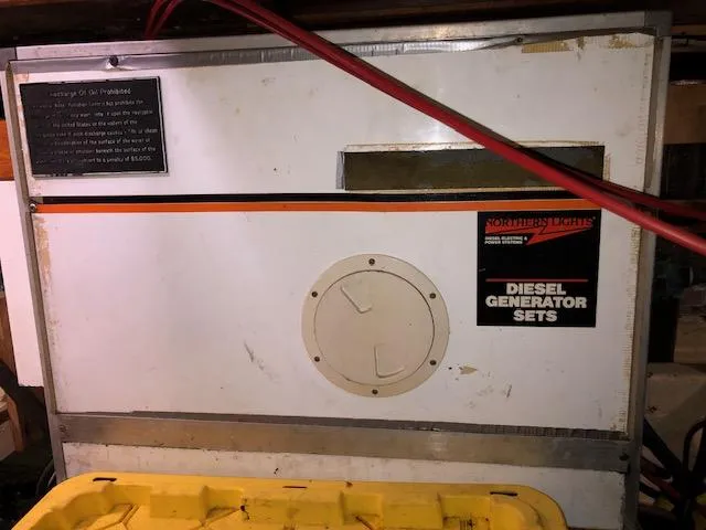 Slide: The Image of Northern Lights diesel generator in 1988 Kha Shing 40 Sundeck yacht. - 49