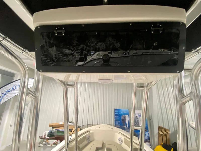 Slide: The Image of 2024 Key West 203 FS boat console with storage compartment. - 10
