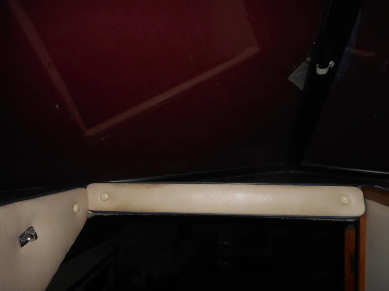 Slide: The Image of Interior view of 1984 Beachcraft Cabin Cruiser with padded beige trim. - 12