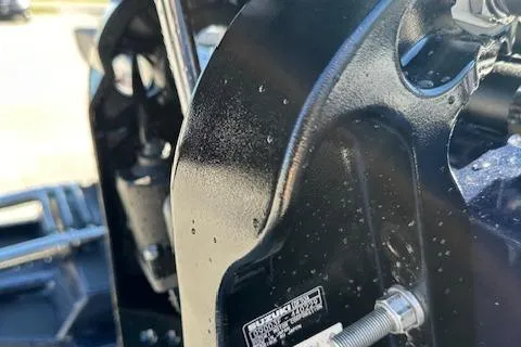 Slide: The Image of Close-up of 2024 SeaArk RXT 180 boat engine component. - 10