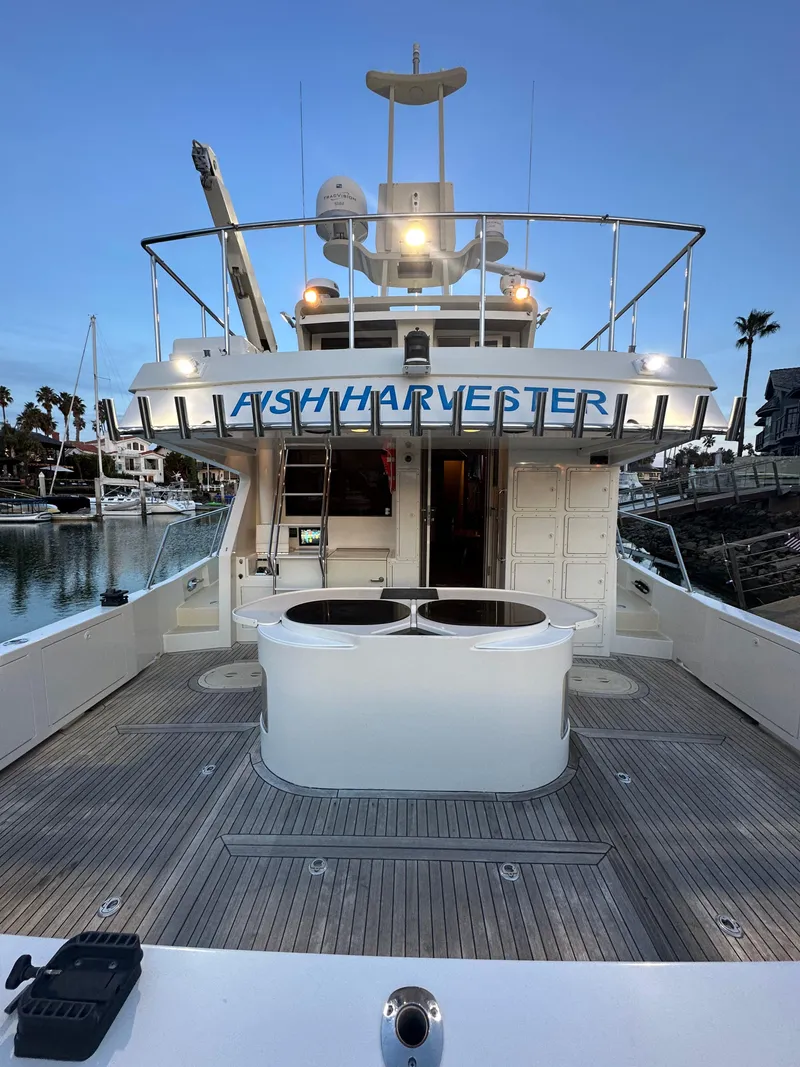 Slide: The Image of 2009 Little Hoquiam 68 Long Range Sportfisher docked at marina. - 17